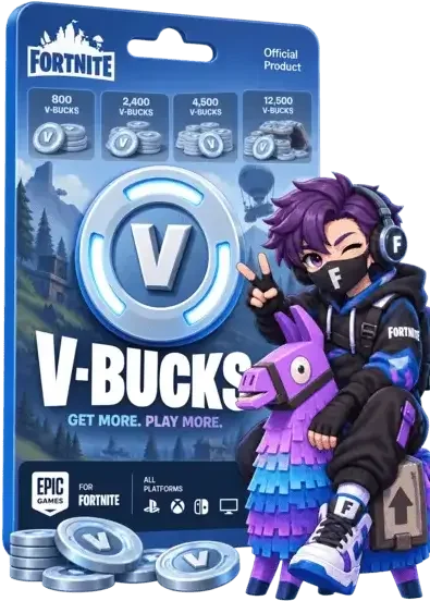 شحن فورتنايت V-Bucks — خدمة شحن رقمية
